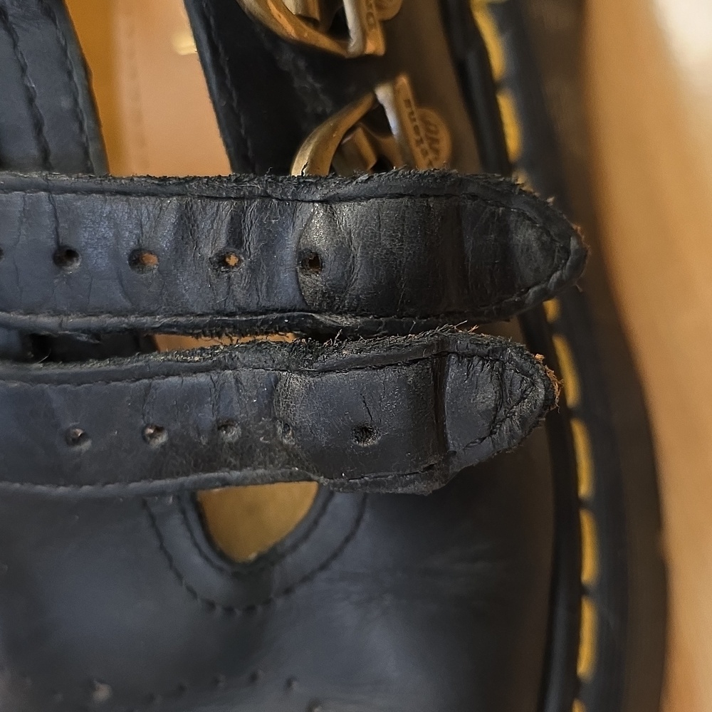 Dr. Martens VTG Dark Navy Double T Strap Mary Jane 8065 /92 UK 5 (7.5-8) MIE🦋 - Picture 8 of 16